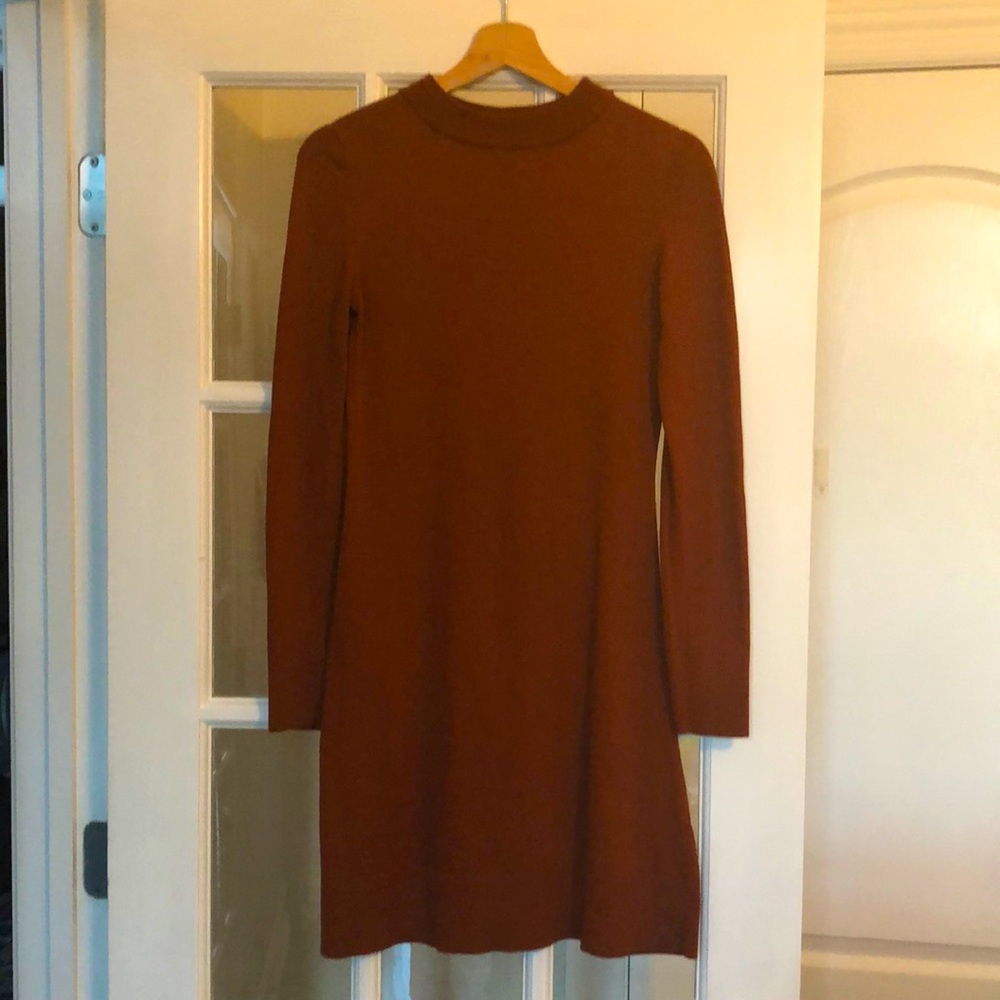 VETTA mockneck sweater dress, XS